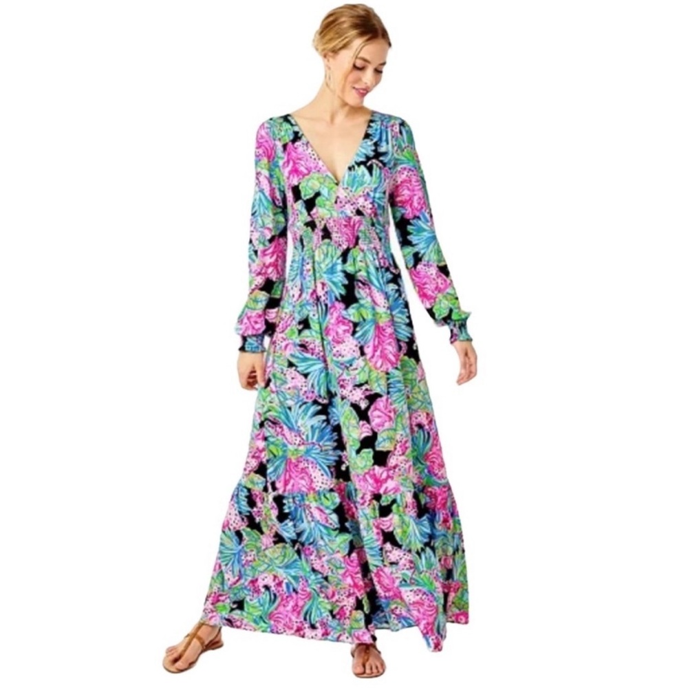 Lilly pulitzer mistral maxi dress onyx